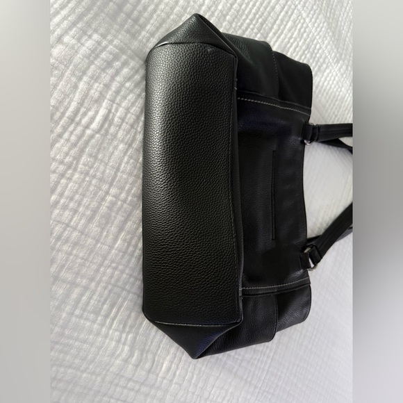 The Sak Black Leather Ashby Satchel Tote Purse - Picture 5 of 16